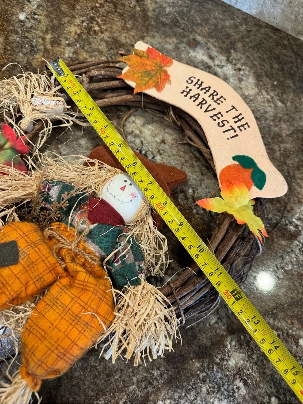 Fall Harvest Decor Lot Scarecrow Wreath Pumpkin Birdhouses Rustic Farmhouse